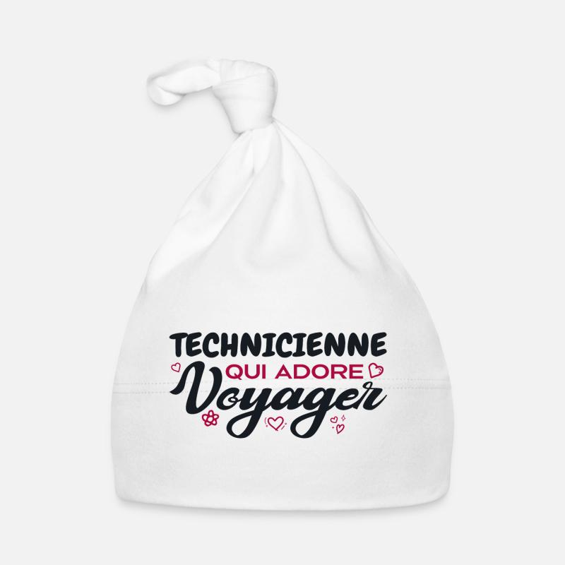 Technicienne globe-trotteuse passionnée de voyages Bonnet bio Bébé
