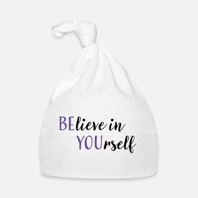 Croyez en vous-même | Dire avec 2 sens Bonnet bio Bébé