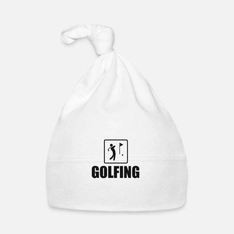 Golfing Golf Spruch Golfspieler Baby Bio-Mütze