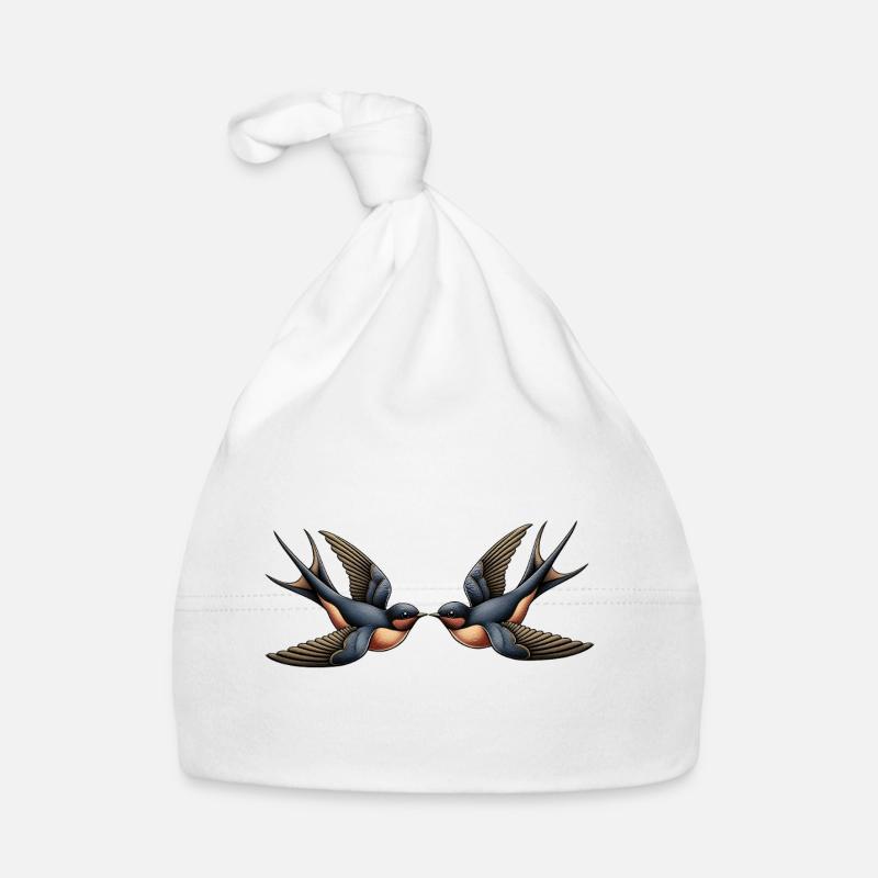 Schwalben – Rockabilly Baby Bio-Mütze