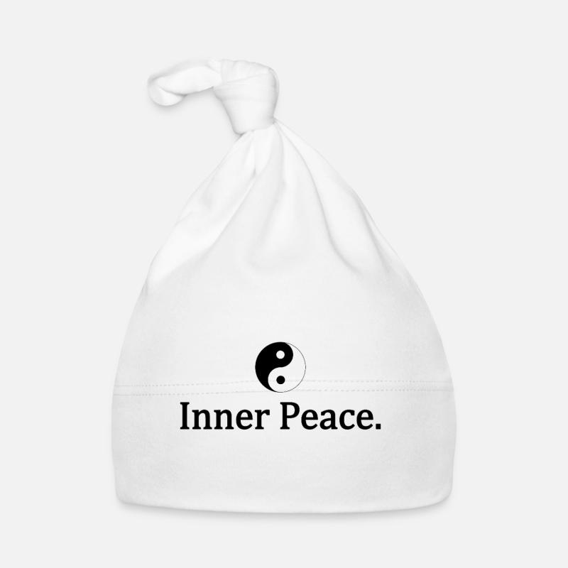 Yin und Yang Innerer Frieden Inner peace Baby Bio-Mütze