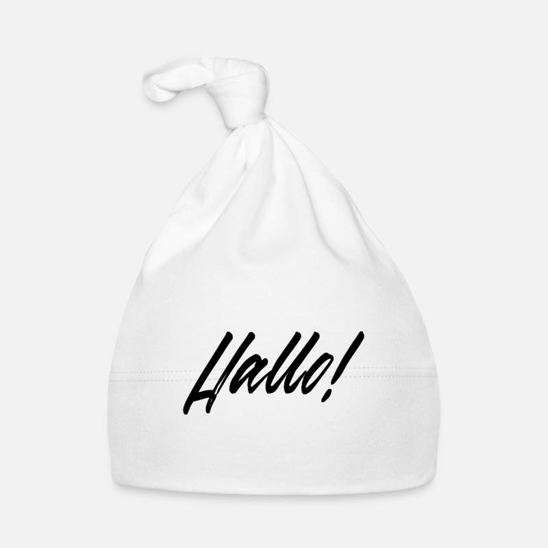 Peint à la main Hello Design pour les vêtements Bonnet bio Bébé