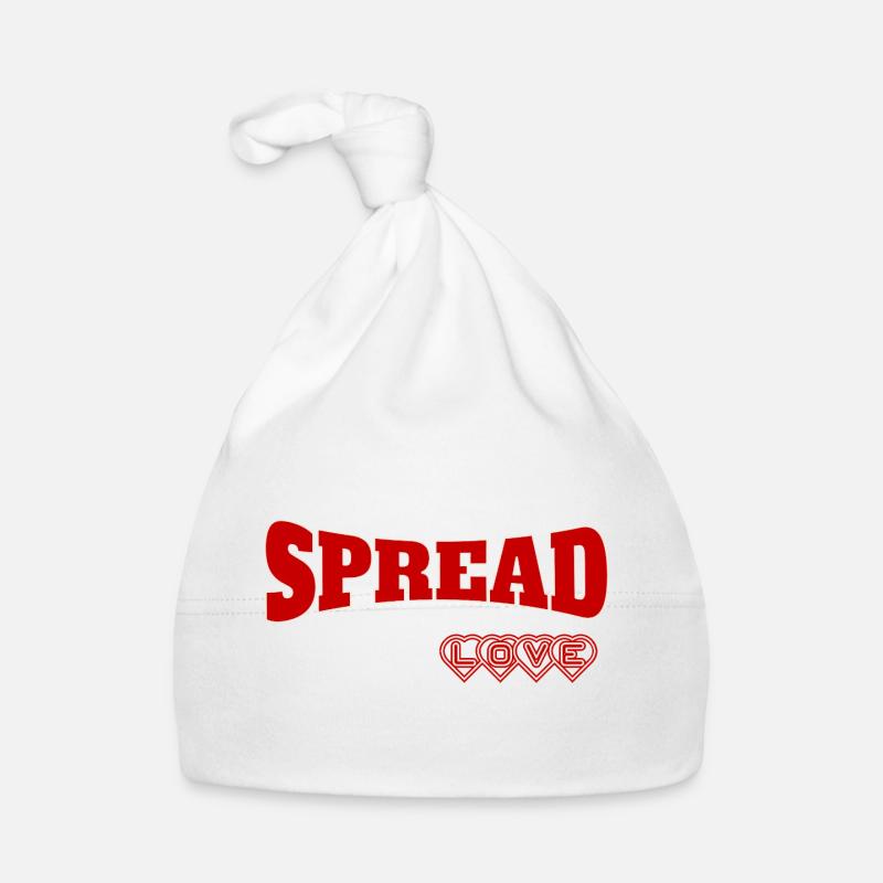 Expressive Spread Love Design Organic Baby Cap