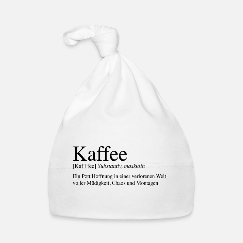 Kaffee - Ein Pott Hoffnung ... Baby Bio-Mütze