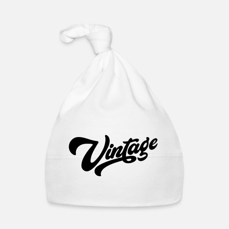 Vintage Black Organic Baby Cap