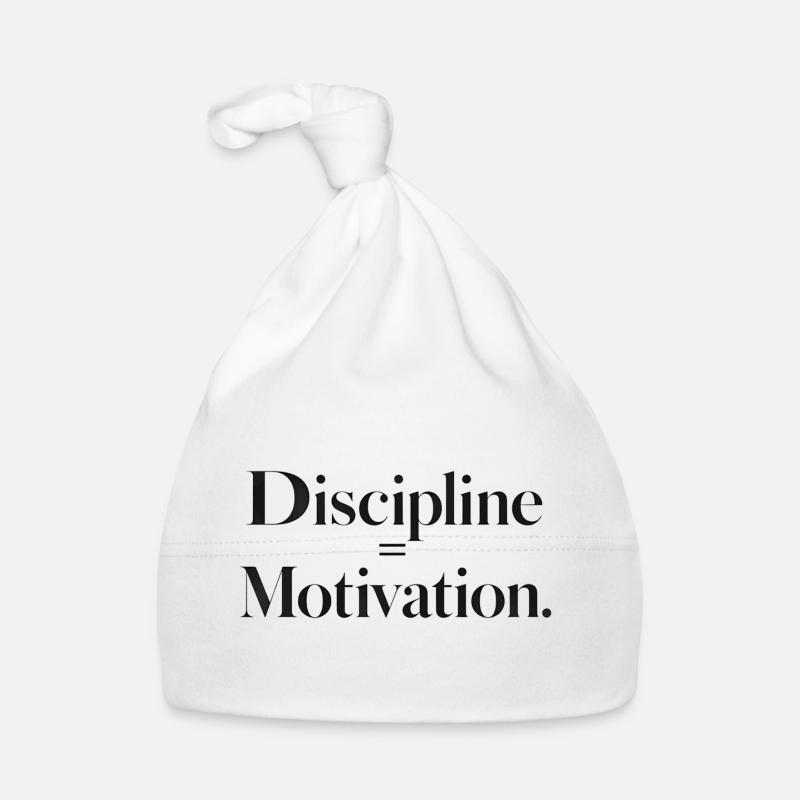 Discipline Motivation Typography Organic Baby Cap