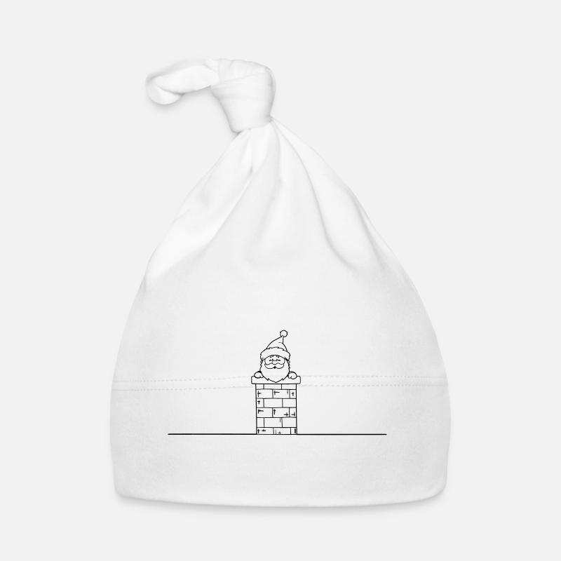 Santa Claus Chimney Christmas Organic Baby Cap