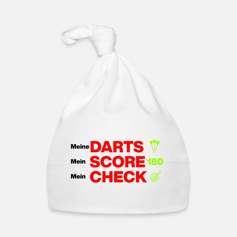 My darts, my score, my check Organic Baby Cap