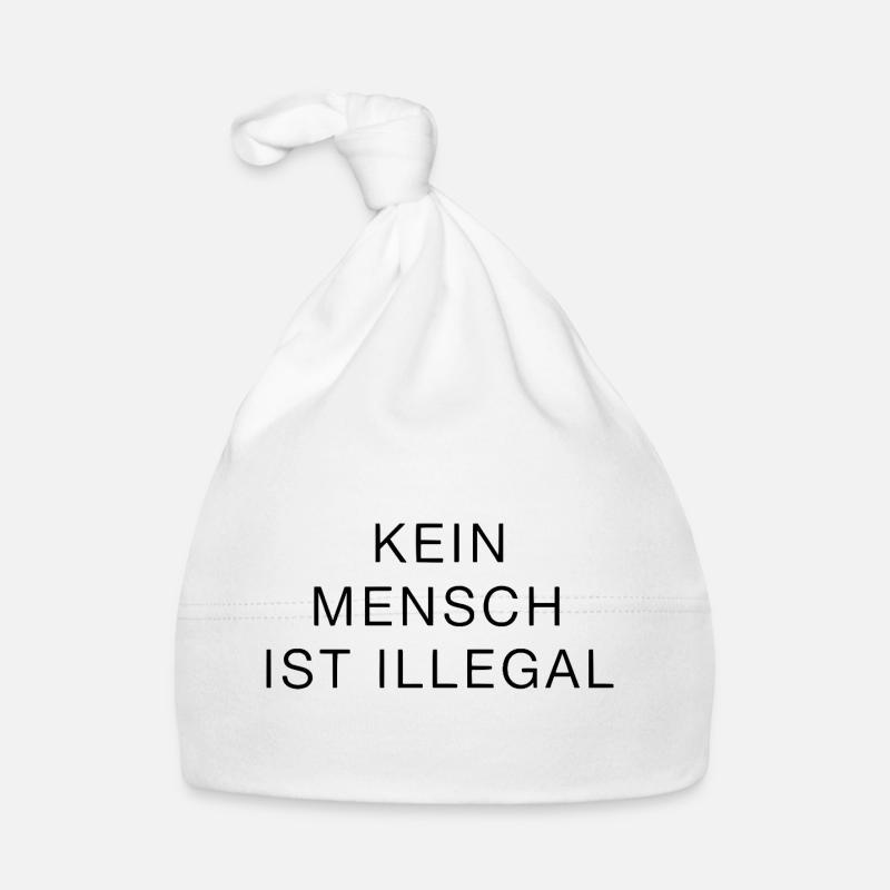 No One Is Illegal Statement Clearly Strong Organic Baby Cap