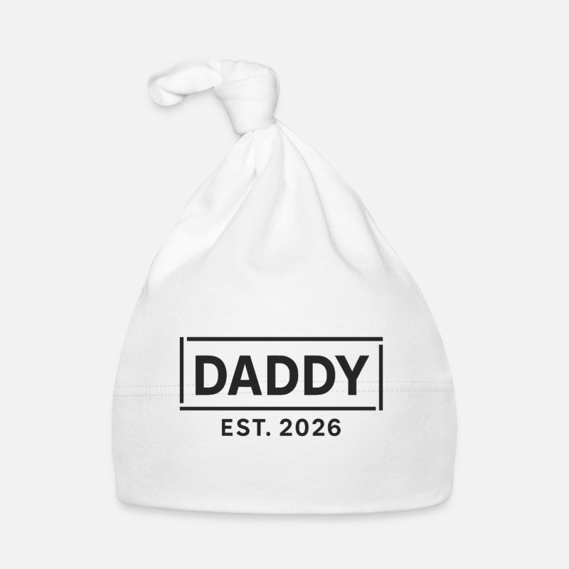 DADDY 2026 Stolzer werdender Vater Baby Bio-Mütze