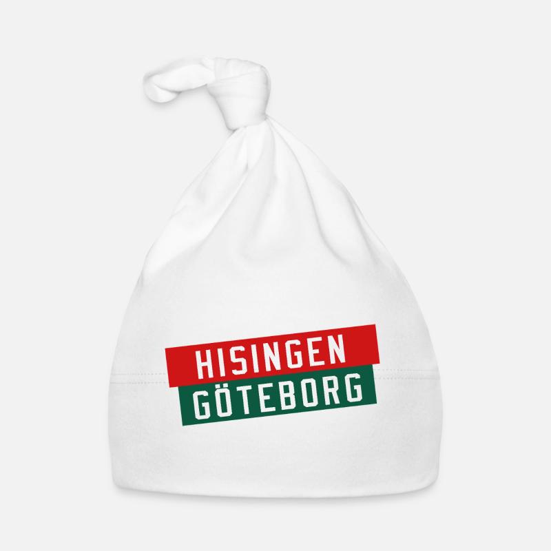 Drapeau de Hisingen Göteborg Bonnet bio Bébé