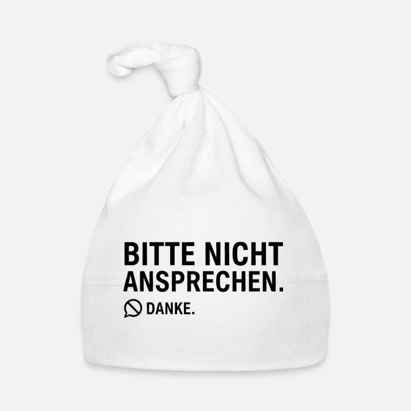 Bitte nicht ansprechen. Danke. | Introvertiert Baby Bio-Mütze