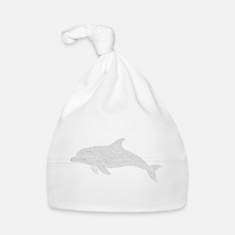 Dolphin Organic Baby Cap