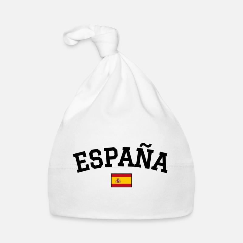 Drapeau espagnol Noir Bonnet bio Bébé