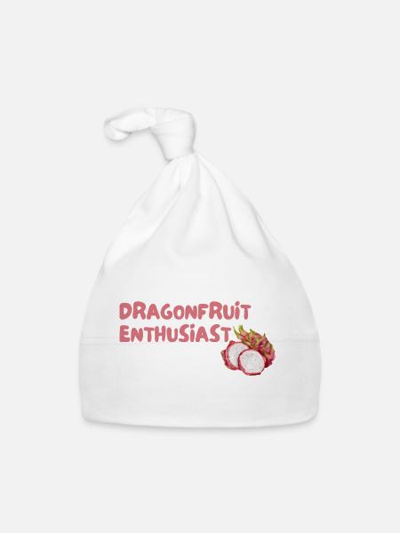 Drachenfrucht Enthusiast - Baby Bio-Mütze - Weiß - Vorne
