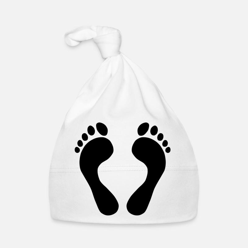 Fußabdruck Baby Bio-Mütze