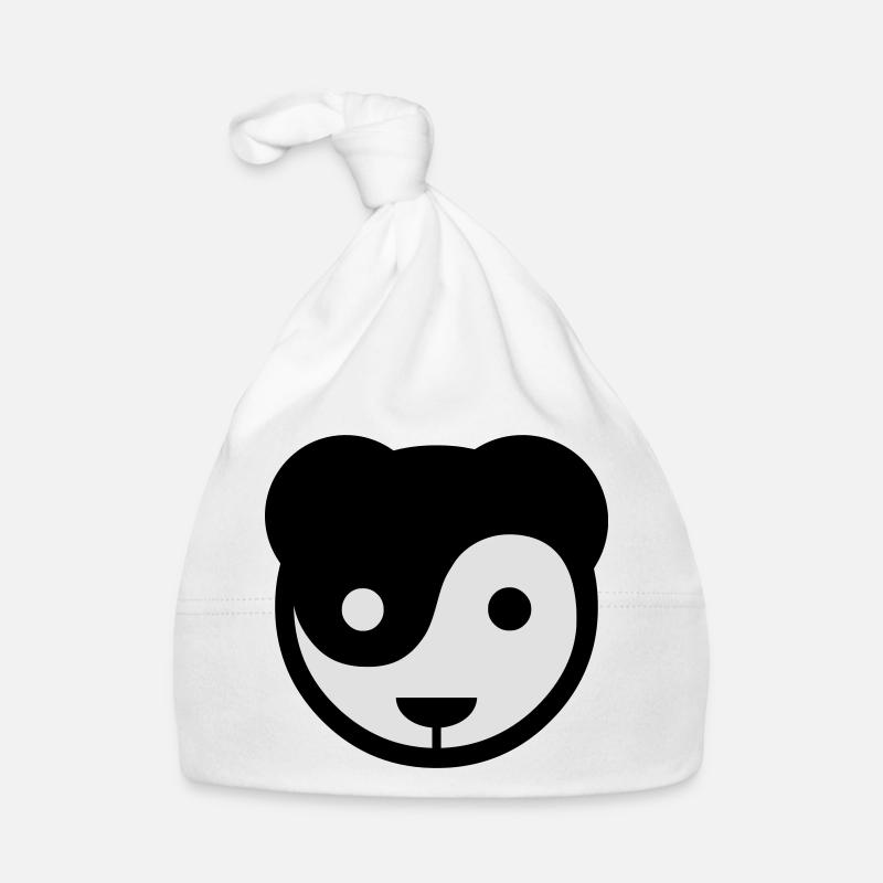yin yang panda teddy Baby Bio-Mütze