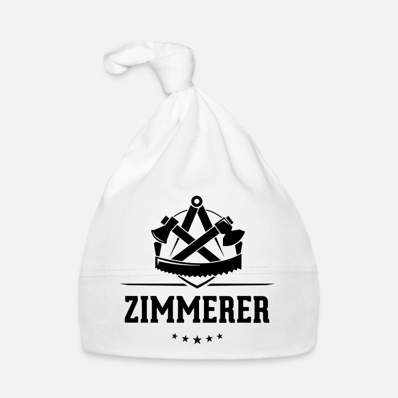Zimmerer Zunft mit Schriftzug Baby Bio-Mütze