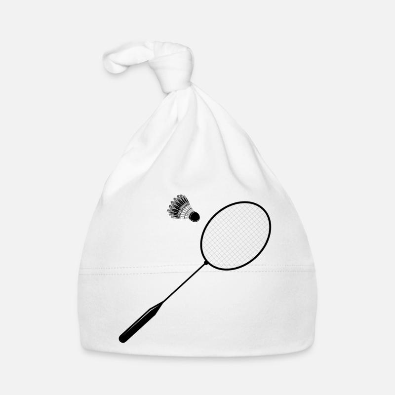 Badminton badminton with badminton racket Organic Baby Cap