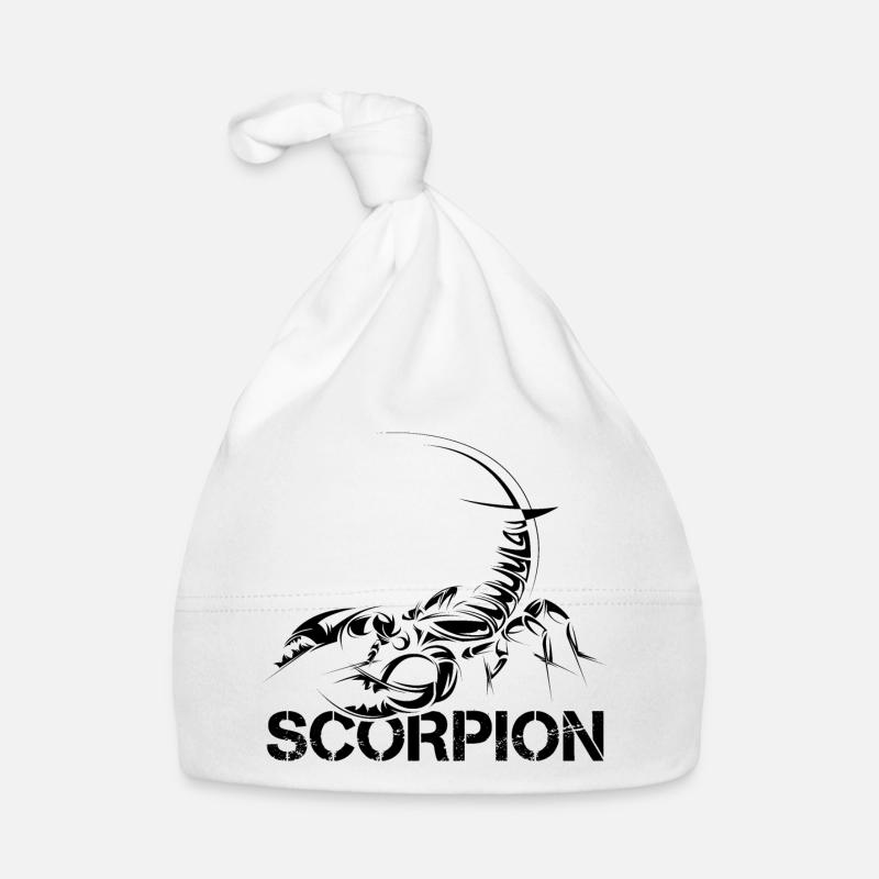 scorpion scorpio skorpion symbol Logo icon sketch Organic Baby Cap