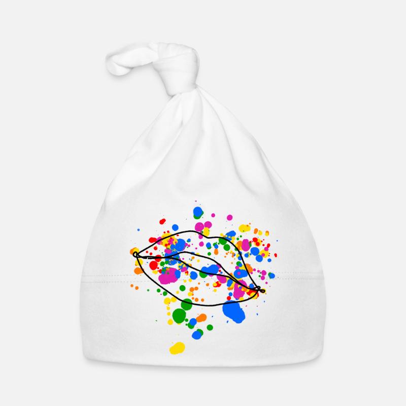 Conception de lèvres queer Kissing Bonnet bio Bébé