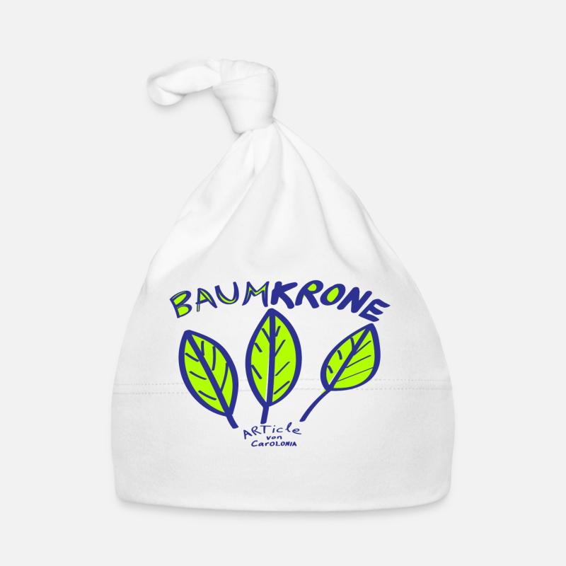 BaumKRONE - Baby Bio-Mütze - Weiß