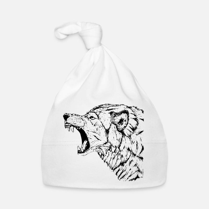 Wolf Organic Baby Cap
