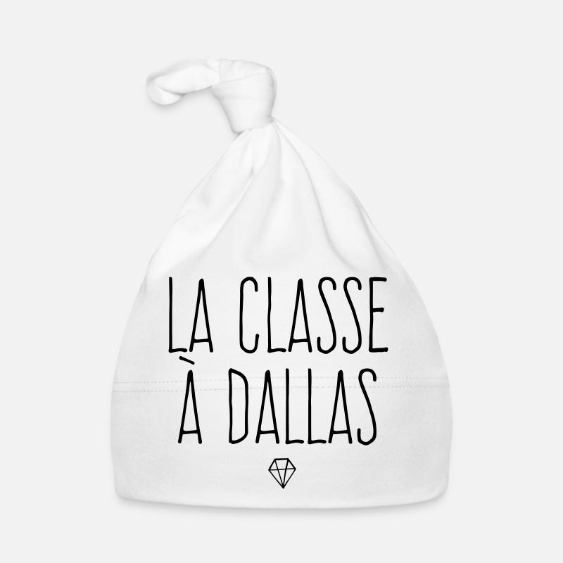 La classe à Dallas - Bonnet bio Bébé - blanc