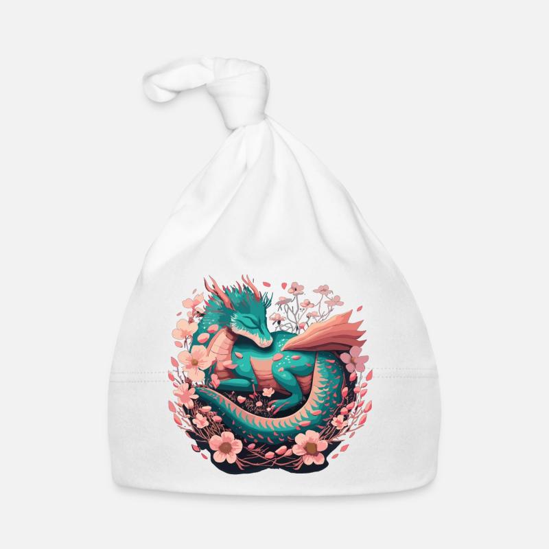 Dragon de printemps – Puissance douce Bonnet bio Bébé