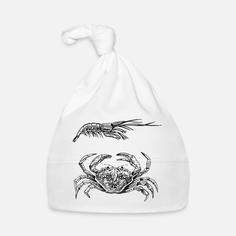 Crab & Shrimp - Shellfish Power Organic Baby Cap