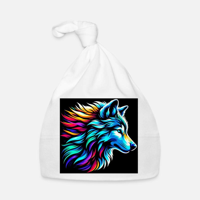 Loup - Bonnet bio Bébé - blanc
