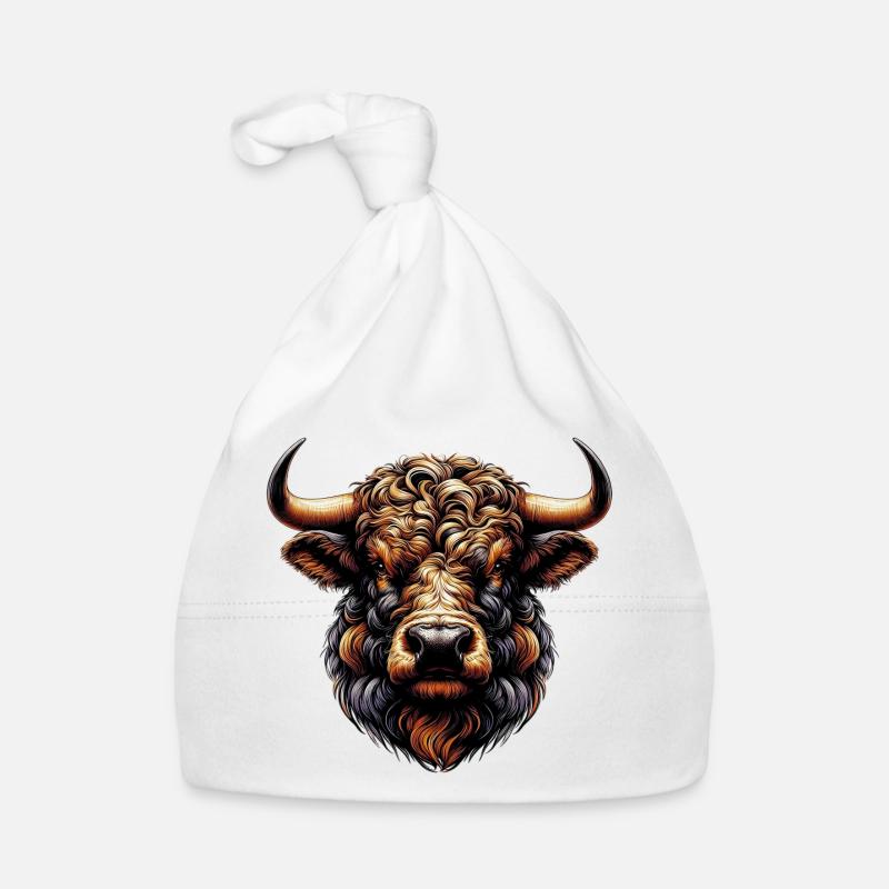 Stier Baby Bio-Mütze