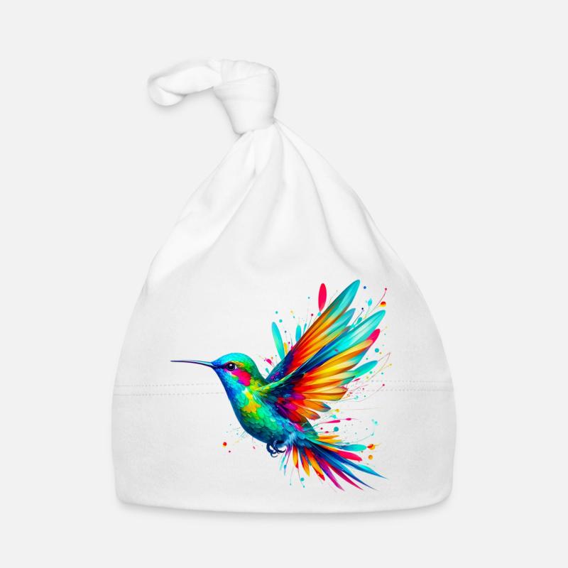 Colibri - Bonnet bio Bébé - blanc