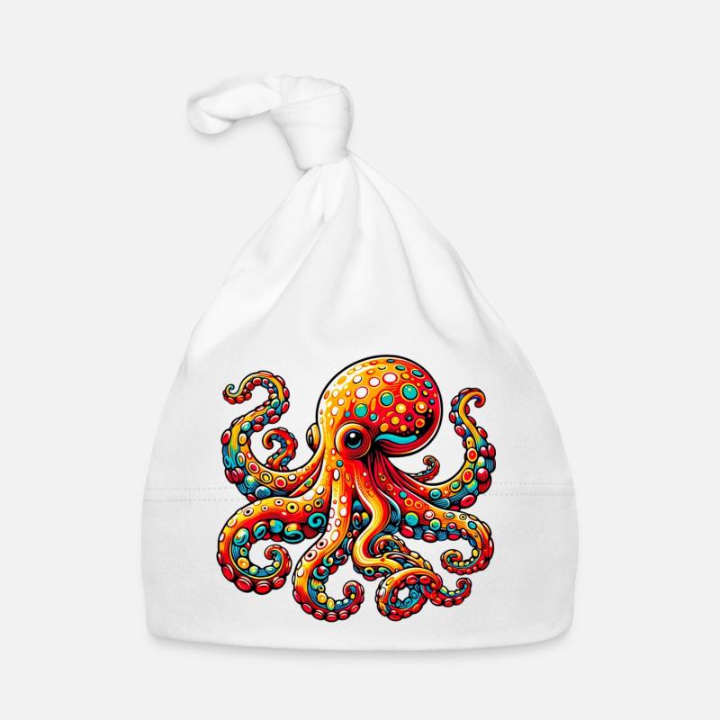 Octopus Organic Baby Cap