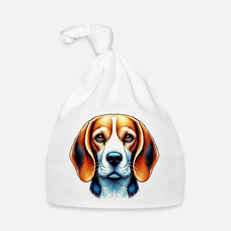 Chien Beagle Bonnet bio Bébé