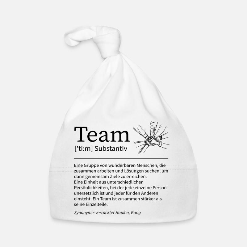 Team Crazy Bunch Gang Saying Office Gift Organic Baby Cap