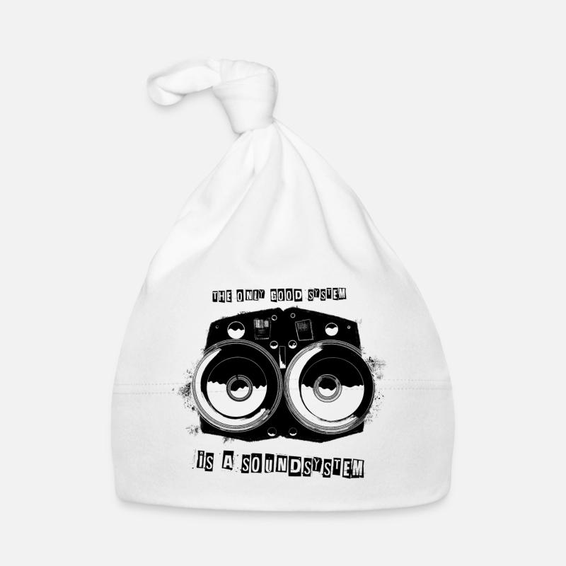 The only good system is a soundsystem Baby Bio-Mütze