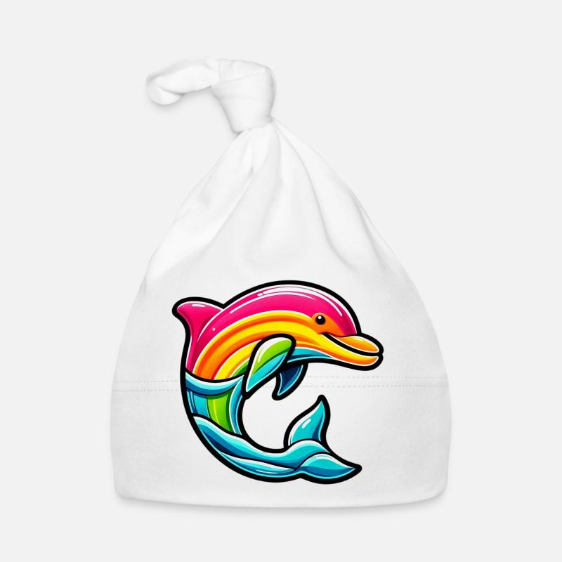 Dolphin Organic Baby Cap