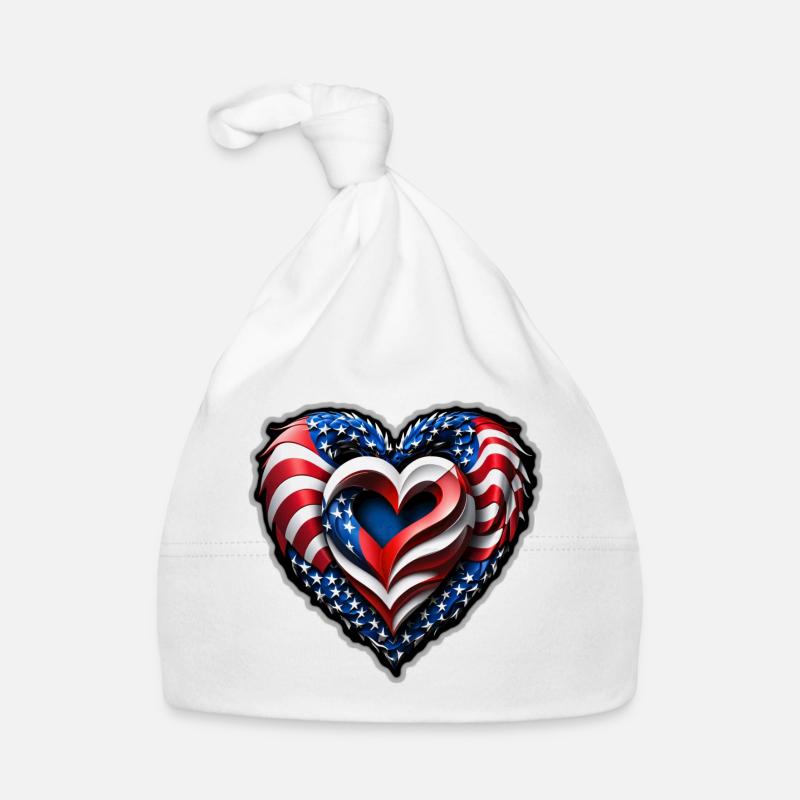 The heart Organic Baby Cap