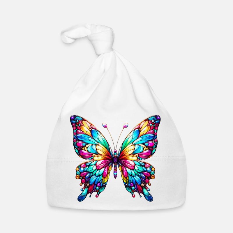 Schmetterling Baby Bio-Mütze