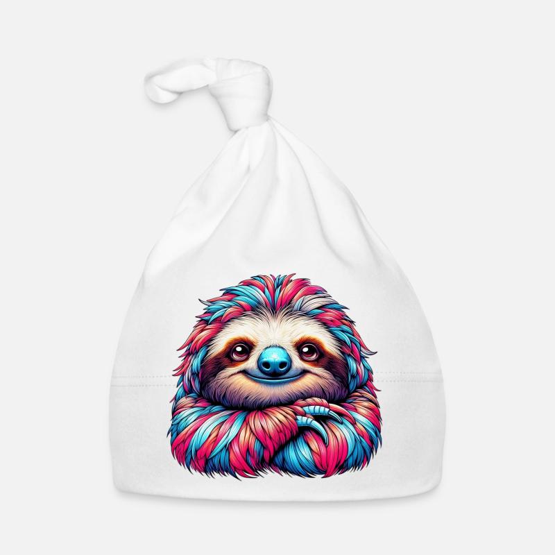 Sloth Organic Baby Cap