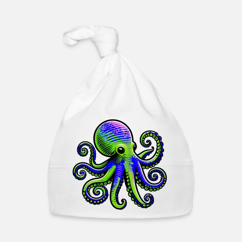 Krake Baby Bio-Mütze