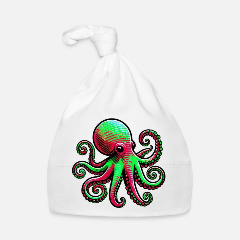 Octopus Organic Baby Cap