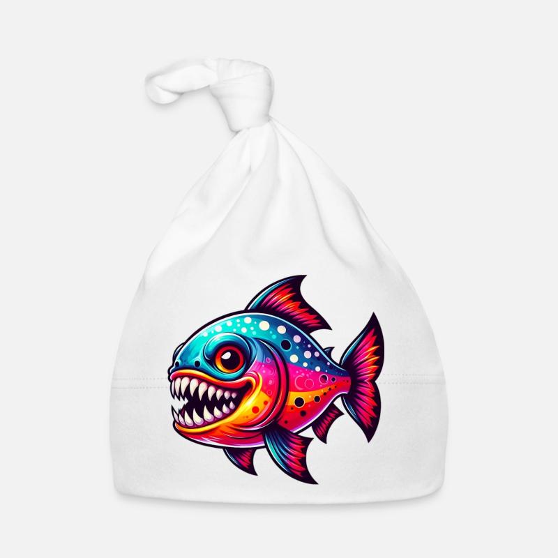 Piranha - Bonnet bio Bébé - blanc