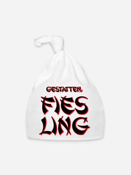 Fies Ling - Baby Bio-Mütze - Weiß - Vorne