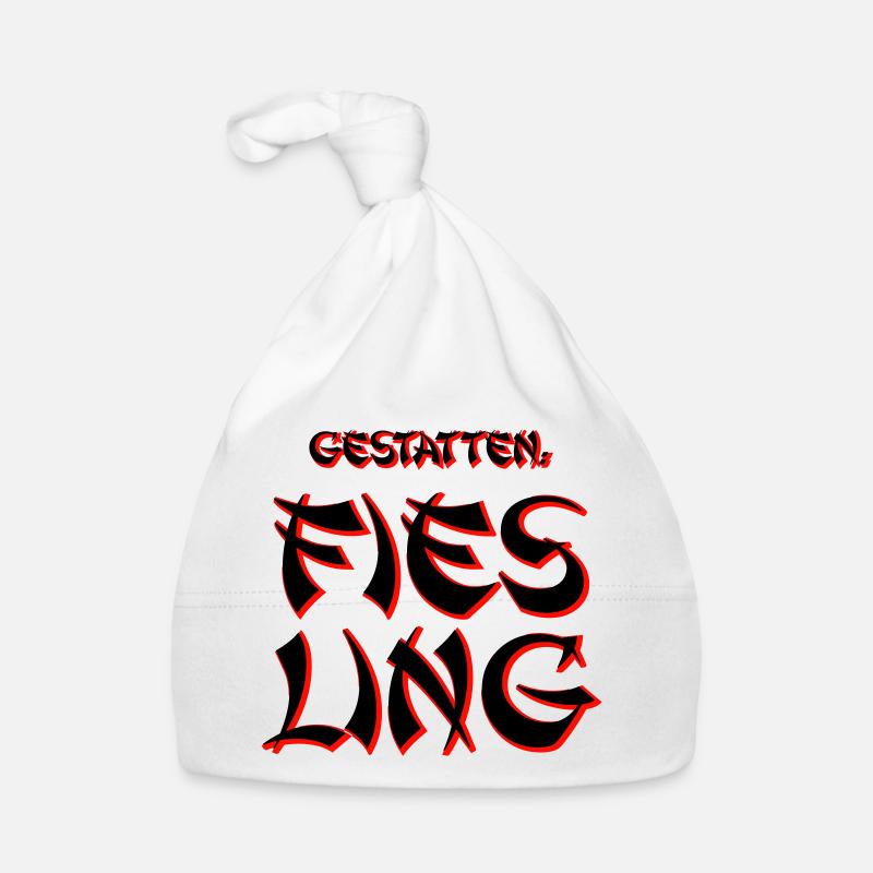 Fies Ling - Baby Bio-Mütze - Weiß