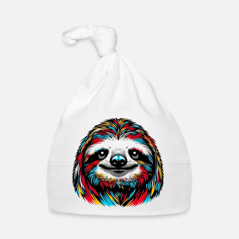 Faultier Baby Bio-Mütze