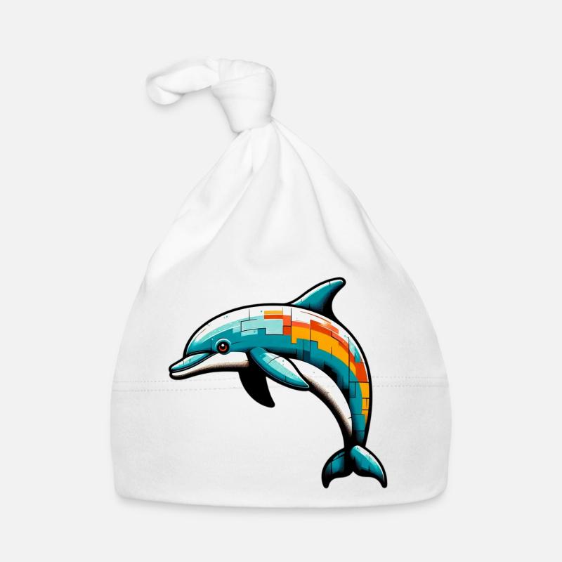 Delfin Baby Bio-Mütze