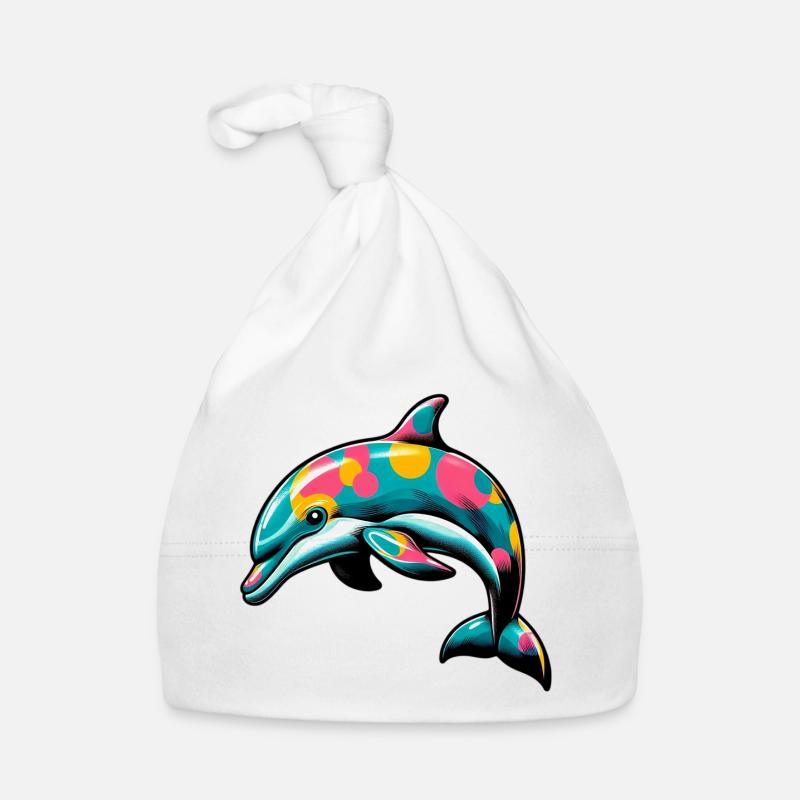 Delfin Baby Bio-Mütze