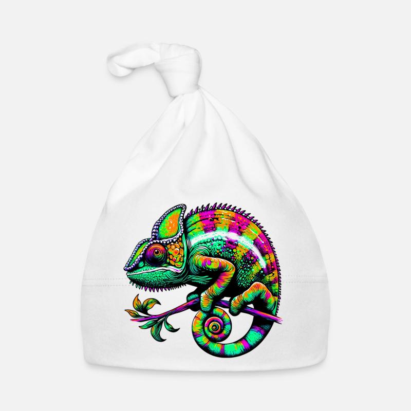 Chamäleon Baby Bio-Mütze